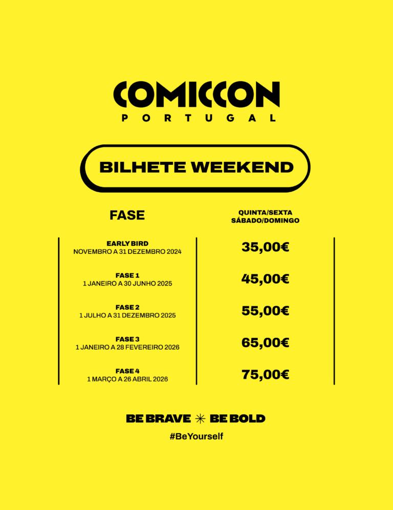 BILHETE WEEKEND - PREÇO